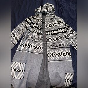 Long Cardigan with Hood